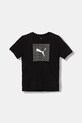 Puma t-shirt bawełniany dziecięcy GRAPHIC Box Tee B nadruk czarny 689937