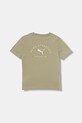 Puma tricou de bumbac pentru copii PUMA CLASS Graphic Tee B 688850 verde AW25