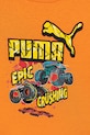 Chłopiec Puma t-shirt bawełniany dziecięcy PUMA X HOT WHEELS Graphic Tee 632395 pomarańczowy