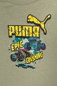 Băieți Puma tricou de bumbac pentru copii PUMA X HOT WHEELS Graphic Tee 632395 verde