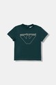 Chłopiec Emporio Armani t-shirt bawełniany niemowlęcy 3-pack EB000823.AF14503 granatowy
