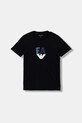 Emporio Armani t-shirt bawełniany dziecięcy 3-pack EB000832.AF14503 granatowy AW25