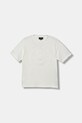 Emporio Armani t-shirt bawełniany dziecięcy nadruk biały EB000500.AF14503