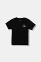 Detské bavlnené tričko Vans Stomper SS VN000Q02BLK1 čierna AW25