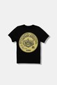 Παιδικό βαμβακερό μπλουζάκι Vans BY SCRATCHED RECORDS TEE στάμπα μαύρο VN000RCGBLK1