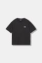 EA7 Emporio Armani tricou de bumbac pentru copii imprimeu gri 7B000190.AF10375