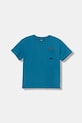 The North Face t-shirt bawełniany dziecięcy B SPORTS OVERSIZED POCKET SS TEE - GRAPH nadruk niebieski NF0A8EAKBOM1