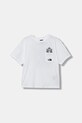 Παιδικό βαμβακερό μπλουζάκι The North Face B SPORTS OVERSIZED POCKET SS TEE - GRAPH βαμβάκι λευκό NF0A8EAKFN41