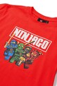 Chłopiec Lego t-shirt bawełniany dziecięcy LWTAFFY 621 11011249 czerwony