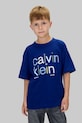 Calvin Klein Jeans t-shirt in cotone per bambini cotone blu navy IB0IB02578.104.116.9BYA