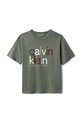 Calvin Klein Jeans t-shirt bawełniany dziecięcy IB0IB02578.104.116.9BYA zielony AW25