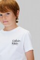 Дитяча бавовняна футболка Calvin Klein Jeans IB0IB02579.128.170.9BYA білий