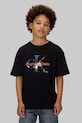 Детская хлопковая футболка Calvin Klein Jeans хлопок чёрный IB0IB02581.9BYA