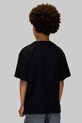 Мальчик Детская хлопковая футболка Calvin Klein Jeans IB0IB02581.9BYA чёрный