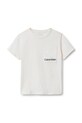 Calvin Klein Jeans t-shirt bawełniany dziecięcy IB0IB02588.9BYA biały AW25