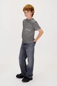 Детская хлопковая футболка Calvin Klein Jeans IB0IB02588.9BYA серый