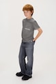 Calvin Klein Jeans tricou de bumbac pentru copii IB0IB02588.9BYA gri