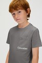 Детская хлопковая футболка Calvin Klein Jeans IB0IB02588.9BYA