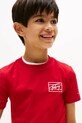 Băieți Tommy Hilfiger tricou de bumbac pentru copii KB0KB09932.74.122.9BYA rosu