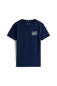 Tommy Hilfiger t-shirt bawełniany dziecięcy KB0KB09932.74.122.9BYA granatowy AW25