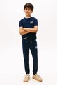 Tommy Hilfiger t-shirt bawełniany dziecięcy granatowy KB0KB09932.128.176.9BYA