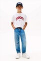 Детская хлопковая футболка Tommy Hilfiger белый KB0KB09939.128.176.9BYA