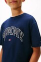 Мальчик Детская хлопковая футболка Tommy Hilfiger KB0KB09939.128.176.9BYA тёмно-синий
