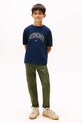 Детская хлопковая футболка Tommy Hilfiger тёмно-синий KB0KB09939.128.176.9BYA