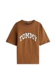 Детская хлопковая футболка Tommy Hilfiger KB0KB09939.128.176.9BYA коричневый AW25