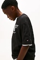 Băieți Tommy Hilfiger tricou de bumbac pentru copii KB0KB10087.116.122.9BYA negru