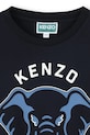Chłopiec Kenzo Kids t-shirt bawełniany dziecięcy K61446.114.150 granatowy