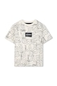 Karl Lagerfeld t-shirt bawełniany dziecięcy wzorzyste biały Z30960.114.150