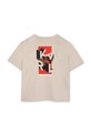 Karl Lagerfeld t-shirt bawełniany dziecięcy Z30964.114.150 beżowy AW25