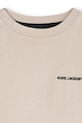 Chłopiec Karl Lagerfeld t-shirt bawełniany dziecięcy Z30964.162.174 beżowy
