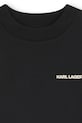 Karl Lagerfeld tricou de bumbac pentru copii negru Z31039.86.108