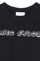 Băieți Marc Jacobs tricou de bumbac pentru copii W60644.156 negru