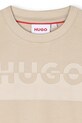 Chłopiec HUGO t-shirt bawełniany dziecięcy G00433.114.150 beżowy