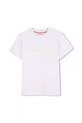 HUGO t-shirt bawełniany dziecięcy nadruk biały G00433.162.174