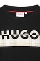 Αγορίστικα Παιδικό βαμβακερό μπλουζάκι HUGO G00435.162.174 μαύρο