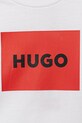 Αγορίστικα Παιδικό βαμβακερό μπλουζάκι HUGO G00572.102.108 λευκό