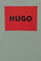 Αγορίστικα Παιδικό βαμβακερό μπλουζάκι HUGO G00572.162.174 πράσινο