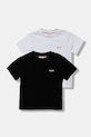 HUGO t-shirt bawełniany dziecięcy 2-pack bawełna czarny G00573.102.108