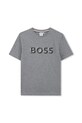 Βαμβακερό μπλουζάκι BOSS βαμβάκι γκρί J52360.162.174