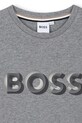 Αγορίστικα Βαμβακερό μπλουζάκι BOSS J52360.162.174 γκρί