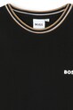 Μωρό βαμβακερό μπλουζάκι BOSS μαύρο J52368.102.108
