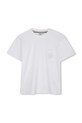 BOSS t-shirt bawełniany dziecięcy J52377.162.174 biały AW25