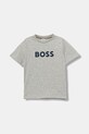 Дитяча бавовняна футболка BOSS бавовна сірий J52711.102.108