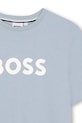 Dječaci Dječja pamučna majica kratkih rukava BOSS J52711.114.150 plava