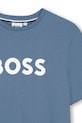 Chłopiec BOSS t-shirt bawełniany dziecięcy J52711.114.150 fioletowy
