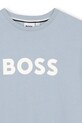 Αγορίστικα Παιδικό βαμβακερό μπλουζάκι BOSS J52711.162.174 μπλε